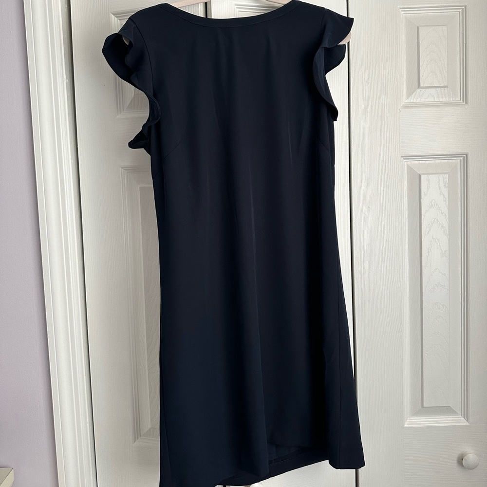 LOFT Navy Blue Work Dress with Tie in the Back | Size 10